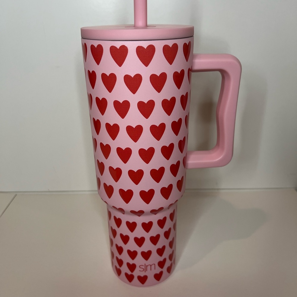 Simple Modern Hearts Valentines Trek 40 oz